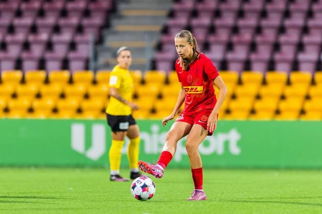 FC Nordsjaelland v KuPS, UEFA Women™s Europa Cup, Farum, Denmark Farum, Denmark. 10th, September 2025. Signe Antvorskov (27) of FC Nordsjaelland seen during the UEFA Women™s Europa Cup qualification match between FC Nordsjaelland and KuPS at Right to Dream Park in Farum. Denmark, Farum  Copyright: xGonzalesxPhoto DejanxObretkovicx