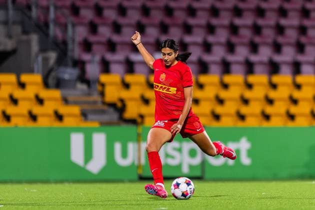 FC Nordsjaelland v KuPS, UEFA Women™s Europa Cup, Farum, Denmark Farum, Denmark. 10th, September 2025. Laila El Behery (12) of FC Nordsjaelland seen during the UEFA Women™s Europa Cup qualification match between FC Nordsjaelland and KuPS at Right to Dream Park in Farum. Denmark, Farum  Copyright: xGonzalesxPhoto DejanxObretkovicx