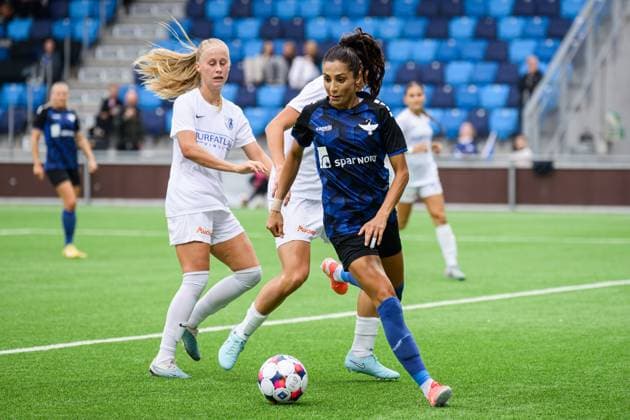 HB Koge v Farul Constanta, UEFA Women™s Europa Cup, Koge, Denmark Koge, Denmark. 10th, September 2025. Nadia Nadim (9) of HB Koge seen during the UEFA Women™s Europa Cup qualification match between HB Koge and Farul Constanta at Koge Stadion in Koge. Denmark, Koge  Copyright: xGonzalesxPhoto DennisxJacobsenx