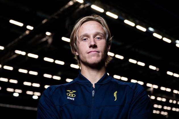 250911 Leo Borg of Sweden poses for a portrait during the Davis Cup draw ceremony ahead of the match between Sweden and Tunisia on September 11, 2025 in Partille Photo Mathias Bergeld BILDBYRAN kod MB MB1200 tennis davis cup lottningen lotting draw ceremony sverige sweden bbeng tunisien tunisia porträtt portrait  Copyright: MATHIASxBERGELD BB250911MB001