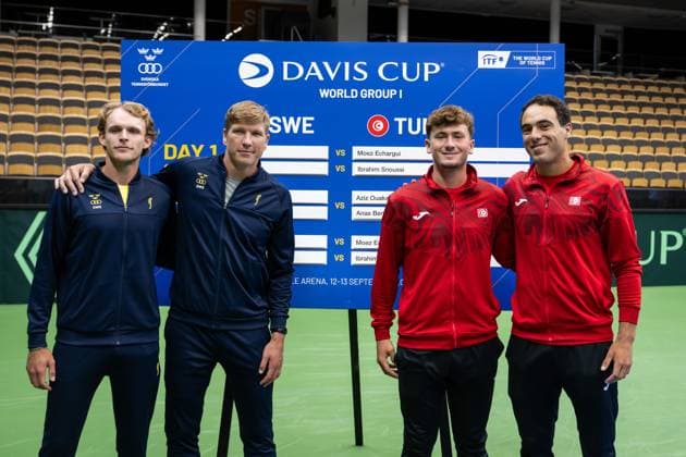 Tennis Davis Cup, Sweden - Tunisia, draw of the matches