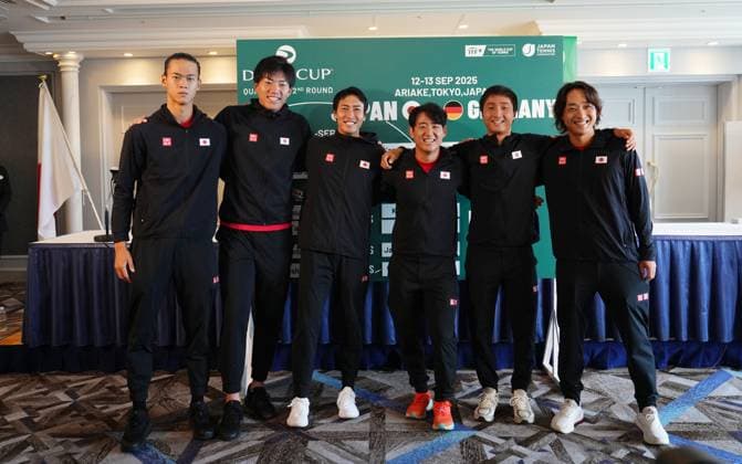 2025 Davis Cup Qualifiers 2nd Round Japan v Germany Japan Team Shintaro Mochizuki JPN , Yoshihito Nishioka JPN , Yosuke Watanuki JPN , Rei Sakamoto JPN, Takeru Yuzuki JPN , Captain Go Soeda JPN German Team Yannick Hanfmann GER , Jan Lennard Struff GER Kevin Krawietz GER , Justin Engel GER , Tim Puetz GER Captain Michael Kohlman GER