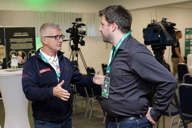 TENNIS - Davis Cup, HUN vs AUT DEBRECEN,HUNGARY,11.SEP.25 - TENNIS - ITF Davis Cup, qualification round 2, Hungary vs Austria, preview, draw and press conference, PK, Pressekonferenz Image shows managing director Thomas Schweda and press officer Manuel Wachta (OETV).  GEPAxpictures xWalterxLuger