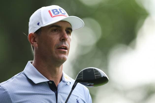 11th September 2025; Wentworth Club, London, England; The BMW PGA, Golf Herren Championship Round 1; Billy Horschel& x2003;of USA looks on from the 3rd tee  HenningxvonxJagow
