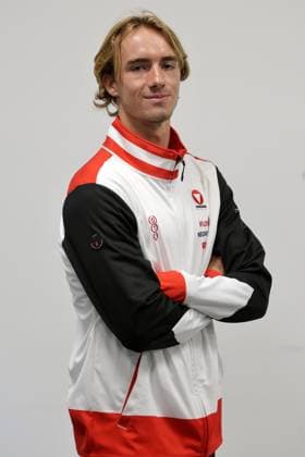 TENNIS - Davis Cup, HUN vs AUT DEBRECEN,HUNGARY,11.SEP.25 - TENNIS - ITF Davis Cup, qualification round 2, Hungary vs Austria, preview, team photo shoot. Image shows Lukas Neumayer (AUT).  GEPAxpictures xWalterxLuger