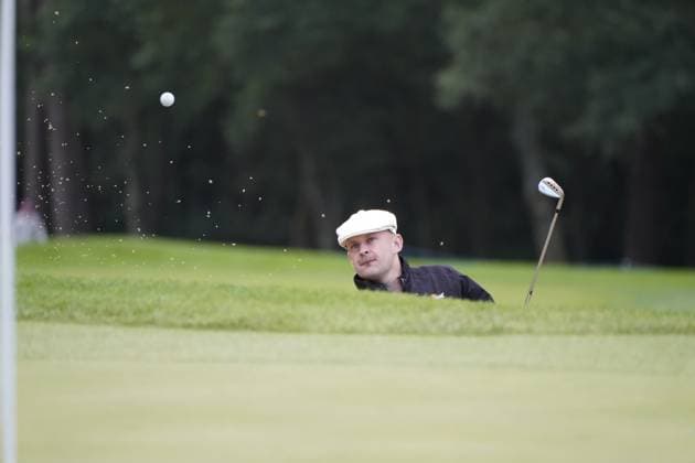 BMW PGA, Golf Herren 2025 Harry Hall In action on the 1st day at The BMW PGA, Wentworth (West) GC, Virginia Water, Surrey, England. UK 11th September 2025 Copyright: xMarkxNewcombex