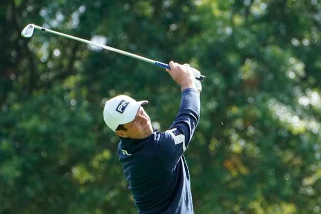 BMW PGA, Golf Herren 2025 Viktor Hovland In action on the 1st day at The BMW PGA, Wentworth (West) GC, Virginia Water, Surrey, England. UK 11th September 2025 Copyright: xMarkxNewcombex