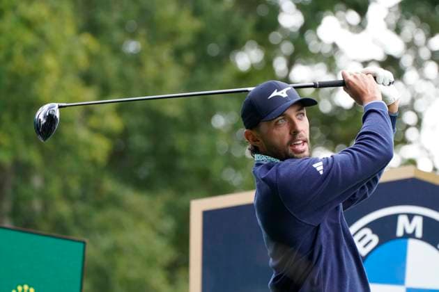 BMW PGA, Golf Herren 2025 Marco Penge In action on the 1st day at The BMW PGA, Wentworth (West) GC, Virginia Water, Surrey, England. UK 11th September 2025 Copyright: xMarkxNewcombex