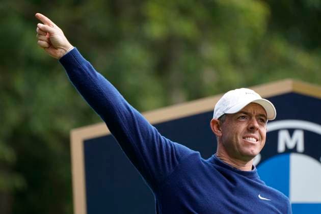 BMW PGA, Golf Herren 2025 Rory Mcilroy In action on the 1st day at The BMW PGA, Wentworth (West) GC, Virginia Water, Surrey, England. UK 11th September 2025 Copyright: xMarkxNewcombex
