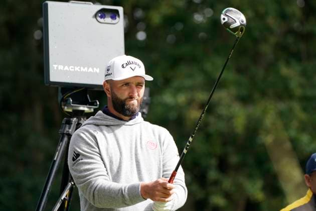 BMW PGA, Golf Herren 2025 Jon Rahm In action on the 1st day at The BMW PGA, Wentworth (West) GC, Virginia Water, Surrey, England. UK 11th September 2025 Copyright: xMarkxNewcombex