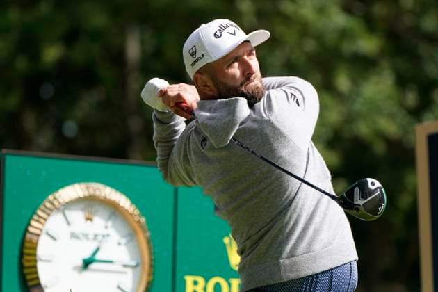 BMW PGA, Golf Herren 2025 Jon Rahm In action on the 1st day at The BMW PGA, Wentworth (West) GC, Virginia Water, Surrey, England. UK 11th September 2025 Copyright: xMarkxNewcombex