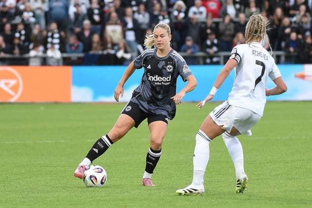 11 09 2025, xhbx, Soccer Quali Champions League, Eintracht Frankfurt Women Real Madrid Women v l Nadine Riesen Eintracht Frankfurt Women , Athenea Real Madrid DFL DFB REGULATIONS PROHIBIT ANY USE OF PHOTOGRAPHS as IMAGE SEQUENCES and or QUASI VIDEO Frankfurt