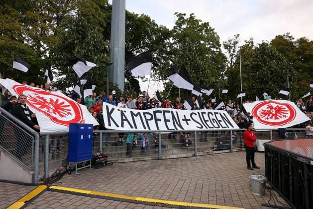 2025 09 10 xJFx Football UEFA Women Champions League Qualification Eintracht Frankfurt Real Madrid v l , Eintracht Frankfurt Fans,Mood, Scarves, Shirts, Emotions DFL DFB REGULATIONS PROHIBIT ANY USE OF PHOTOGRAPHS as IMAGE SEQUENCES and or QUASI VIDEO Copyright: JoaquimxFerreira