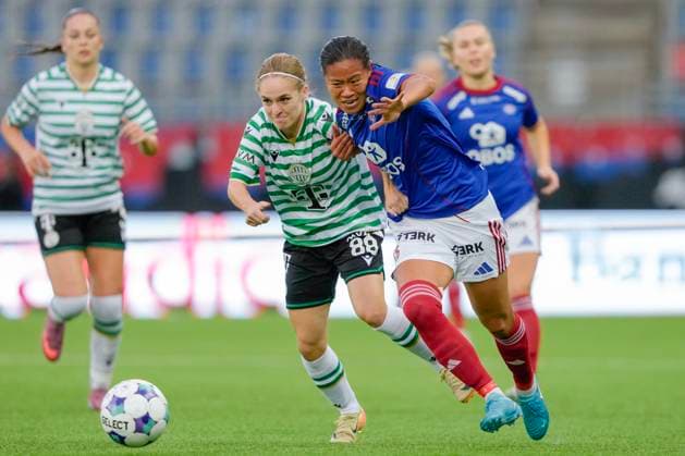 Champions League Women s Qualification Valerenga Ferencvaros Oslo 20250911 Valerenga s Ylinn Tennebo and Ferencvarosi TC s Dorottya CzellÃ r during the Champions League qualifying match between Valerenga Ferencvaros at Intility Arena Photo Cornelius Poppe NTB Oslo Norway EDITORIAL USE ONLY RESTRICTED USE FOR BETTING COMPANIES  Copyright: xCorneliusxPoppex xNTBx