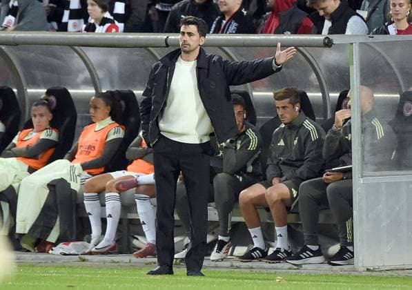 11 09 2025, xhbx, Soccer Quali Champions League, Eintracht Frankfurt Women Real Madrid Women v l Coach Pau Marc Quesada Tormos Real Madrid DFL DFB REGULATIONS PROHIBIT ANY USE OF PHOTOGRAPHS as IMAGE SEQUENCES and or QUASI VIDEO Frankfurt