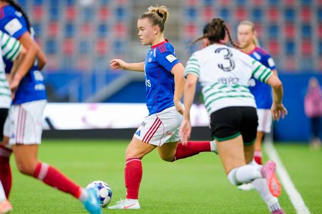 Champions League Women s Qualification Valerenga Ferencvaros Oslo 20250911 Valerenga s Olaug Tvedten during the Champions League qualifying match between Valerenga Ferencvaros at Intility Arena Photo Cornelius Poppe NTB Oslo Norway EDITORIAL USE ONLY RESTRICTED USE FOR BETTING COMPANIES  Copyright: xCorneliusxPoppex xNTBx