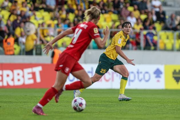 11.09.2025 KATOWICE MECZ ELIMINACJE LIGI MISTRZOW KOBIET GKS KATOWICE - FC TWENTE SEZON 2025 26 --- UEFA WOMENS CHAMPIONS LEAGUE FOOTBALL MATCH SEASON 2025 26 GKS KATOWICE - FC TWENTE NZ. PATRYCJA KOZARZEWSKA FOT. LUKASZ JURGA ARENA AKCJI NEWSPIX.PL --- newspix.pl POLAND OUT! 