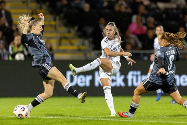 UWCL Qualification Eintracht Frankfurt Real Madrid, 11 09 2025 Athenea del Castillo Real Madrid, 7 with a solo and shot on goal First leg of the UEFA Womens Champions League Qualification, 3rd round, between Eintracht Frankfurt and Real Madrid at Stadion am Brentanobad in Frankfurt am Main on 11 09 2025 Copyright: xBEAUTIFULxSPORTS Hahnex