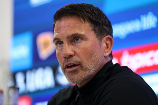 Football, Men, 3 Liga, Season 2025 2026, TSV 1860 Munich, Press conference Patrick Glöckner Gloeckner, Coach TSV 1860 Munich at the matchday press conference, PK, Head, Portrait