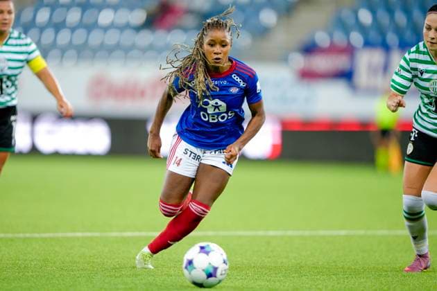 Champions League Women s Qualification Valerenga Ferencvaros Oslo 20250911 Valerenga s Mawa Sesay during the Champions League qualifying match between Valerenga Ferencvaros at Intility Arena Photo Cornelius Poppe NTB Oslo Norway EDITORIAL USE ONLY RESTRICTED USE FOR BETTING COMPANIES  Copyright: xCorneliusxPoppex xNTBx