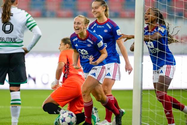 Champions League Women s Qualification Valerenga Ferencvaros Oslo 20250911 Valerenga scores 2 0 in the Champions League qualifying match between Valerenga Ferencvaros at Intility Arena Photo Cornelius Poppe NTB Oslo Norway EDITORIAL USE ONLY RESTRICTED USE FOR BETTING COMPANIES  Copyright: xCorneliusxPoppex xNTBx