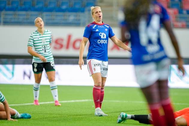 Champions League Women s Qualification Valerenga Ferencvaros Oslo 20250911 Valerenga s Elise Thorsnes during the Champions League qualifying match between Valerenga Ferencvaros at Intility Arena Photo Cornelius Poppe NTB Oslo Norway EDITORIAL USE ONLY RESTRICTED USE FOR BETTING COMPANIES  Copyright: xCorneliusxPoppex xNTBx