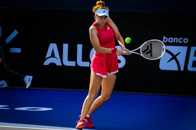 WTA, Tennis Damen 250 SP OPEN SaO PAULO, SP - 11.09.2025: WTA 250 SP OPEN - The first edition of the SP Open, a WTA 250 series tournament played on hard courts, will take place at Villa-Lobos Park, in the west zone of Sao Paulo. The event marks Sao Paulo& 39;s return to the official WTA calendar after 25 years and is the largest women& 39;s tournament in Brazil since 2016. In addition to the sporting competitions with 32 players in the singles and 16 doubles. In the photo, tennis player Berfu Cengiz (TUR) during a SP Open match against tennis player Renata Zarazua (MEX) this Thursday (11). (Photo: Aloisio Mauricio Fotoarena) x2804821x  AloisioxMauricio