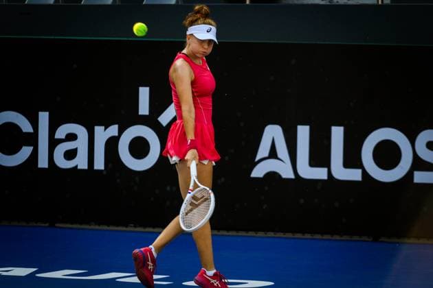 WTA, Tennis Damen 250 SP OPEN SaO PAULO, SP - 11.09.2025: WTA 250 SP OPEN - The first edition of the SP Open, a WTA 250 series tournament played on hard courts, will take place at Villa-Lobos Park, in the west zone of Sao Paulo. The event marks Sao Paulo& 39;s return to the official WTA calendar after 25 years and is the largest women& 39;s tournament in Brazil since 2016. In addition to the sporting competitions with 32 players in the singles and 16 doubles. In the photo, tennis player Berfu Cengiz (TUR) during a SP Open match against tennis player Renata Zarazua (MEX) this Thursday (11). (Photo: Aloisio Mauricio Fotoarena) x2804823x  AloisioxMauricio