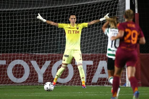 11.09.2025 Roma vs Sporting Lisbona Women s Champions League; Calcio; & xD;Nella foto: Olivie Lukasova& xD;(Foto Gino Mancini)  Copyright: xGinoxMancini IPAxSportx xipa-agency.netx xx IPA_64710146 IPA_Agency_IPA64710146