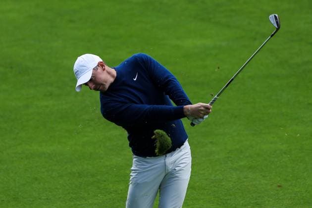 11th September 2025; Wentworth Club, London, England; The BMW PGA, Golf Herren Championship Round 1; Rory McIlroy of Northern Ireland plays a shot at the 1st hole  HenningxvonxJagow