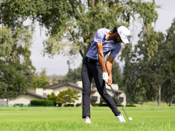 September 11, 2025, Napa, California, United States: NAPA, CA - SEPTEMBER 11: Akshay Bhatia of the United States hits an approach shot on hole 18 during the Procore Championship 2025 - Round One at Silverado Resort on September 11, 2025 in Napa, California. Procore Championship 2025 - Round One  - ZUMAt139 20250911_aaa_t139_008 Copyright: xAlxChang IsixPhotosx