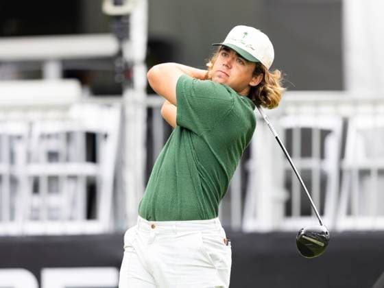 September 11, 2025, Napa, California, United States: NAPA, CA - SEPTEMBER 11: Garrick Higgo of South Africa tees off on hole 18 during the Procore Championship 2025 - Round One at Silverado Resort on September 11, 2025 in Napa, California. Procore Championship 2025 - Round One  - ZUMAt139 20250911_aaa_t139_010 Copyright: xAlxChang IsixPhotosx