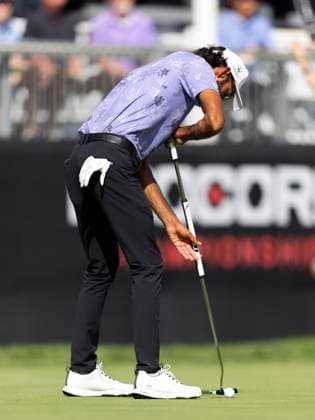 September 11, 2025, Napa, California, United States: NAPA, CA - SEPTEMBER 11: Akshay Bhatia of the United States putts on hole 18 during the Procore Championship 2025 - Round One at Silverado Resort on September 11, 2025 in Napa, California. Procore Championship 2025 - Round One  - ZUMAt139 20250911_aaa_t139_014 Copyright: xAlxChang IsixPhotosx