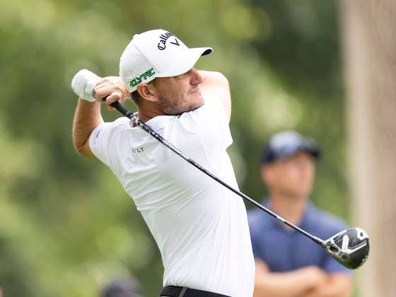 September 11, 2025, Napa, California, United States: NAPA, CA - SEPTEMBER 11: Emiliano Grillo of Argentina tees off on hole 18 during the Procore Championship 2025 - Round One at Silverado Resort on September 11, 2025 in Napa, California. Procore Championship 2025 - Round One  - ZUMAt139 20250911_aaa_t139_027 Copyright: xAlxChang IsixPhotosx