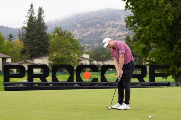 September 11, 2025, Napa, California, United States: NAPA, CA - SEPTEMBER 11: Hayden Springer of the United States on the practice green before teeing off on hole 1 during the Procore Championship 2025 - Round One at Silverado Resort on September 11, 2025 in Napa, California. Procore Championship 2025 - Round One  - ZUMAt139 20250911_aaa_t139_029 Copyright: xAlxChang IsixPhotosx