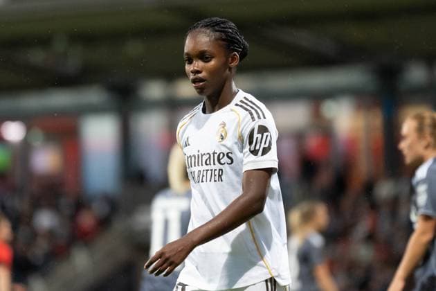 11 09 2025, xhfmx, Soccer Quali Champions League, Eintracht Frankfurt Women Real Madrid Women Linda Caicedo Alegria Real Madrid DFL DFB REGULATIONS PROHIBIT ANY USE OF PHOTOGRAPHS as IMAGE SEQUENCES and or QUASI VIDEO Frankfurt
