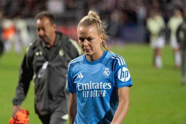 11 09 2025, xhfmx, Soccer Quali Champions League, Eintracht Frankfurt Women Real Madrid Women Merle Frohms Real Madrid DFL DFB REGULATIONS PROHIBIT ANY USE OF PHOTOGRAPHS as IMAGE SEQUENCES and or QUASI VIDEO Frankfurt