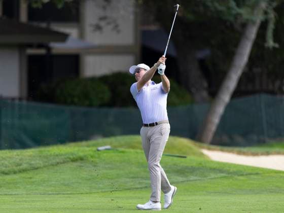 September 11, 2025, Napa, California, United States: NAPA, CA - SEPTEMBER 11: Ben Griffin of the United States hits an approach shot on hole 8 during the Procore Championship 2025 - Round One at Silverado Resort on September 11, 2025 in Napa, California. Procore Championship 2025 - Round One  - ZUMAt139 20250911_aaa_t139_098 Copyright: xAlxChang IsixPhotosx