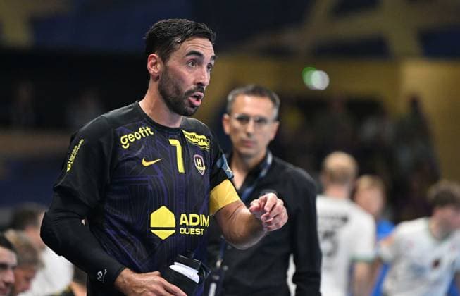 HBC Nantes Fuchse Berlin PHOTOPQR OUEST FRANCE Jérôme Fouquet ; NANTES ; 11 09 2025 ; Handball. EHF champions League. HBC Nantes Fuchse Berlin. Valero Rivera. Photo: Jérôme Fouquet Ouest-France. NANTES France  Copyright: xPHOTOPQR OUESTxFRANCE MAXPPPxJérômexFouquetx 20250911OFR5776 20250911OFR5776