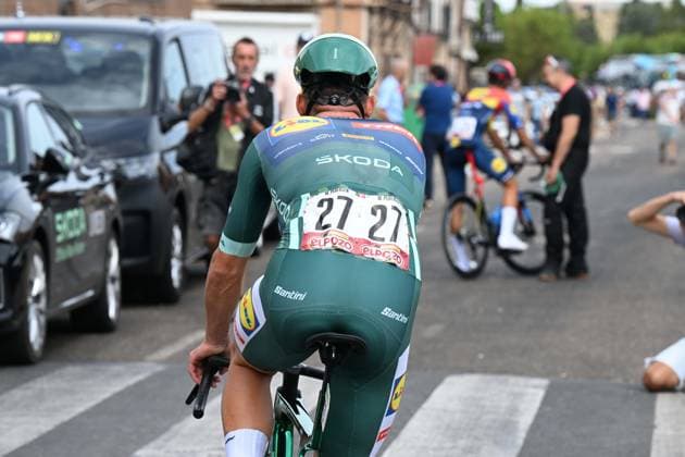 12-09-2025 Vuelta A Espana; Tappa 19 Rueda - Guijuelo; 2025, Lidl - Trek; Pedersen, Mads; Rueda; 