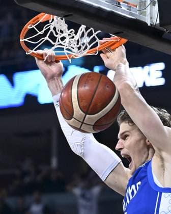 Lauri Markkanen of Team Finland during the basketball semi-final match between Germany and Finland at the FIBA Eurobasket 2025 tournament in Riga, Latvia on September 12, 2025. Riika, Riga Latvia LKFTJK20250912171405TLMF  Copyright: xHeikkixSaukkomaax LKFTJK20250912171405TLMF