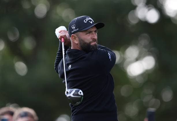 . - BMW PGA, Golf Herren Championship 2025, Day Two, DP World Tour, Wentworth Golf Club, Virginia Water, Surrey, England.- 12th September 2025. (C) Daniel Weir Crystal Pix Jon Rahm Of Spain takes a tee shot during the BMW PGA Championship 2025 Day Two. - BMW PGA Championship 2025, Day Two, DP World Tour, Wentworth Golf Club, Virginia Water, Surrey, England.- 12th September 2025. (C) Daniel Weir Crystal Pix Surrey Wentworth Golf Club United Kingdom Copyright: xDanielxWeirx CP_BMW_PGA_Championship_2025_Day_Two_38