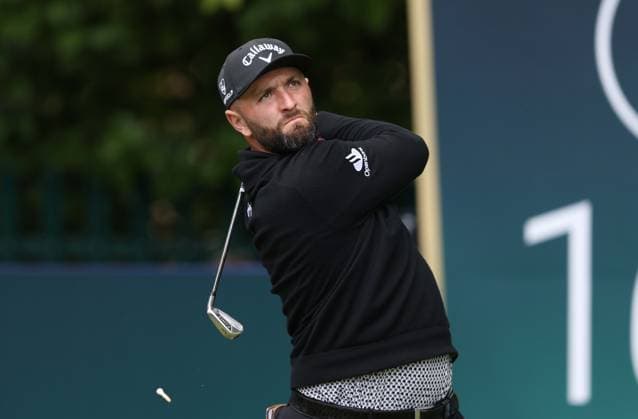. - BMW PGA, Golf Herren Championship 2025, Day Two, DP World Tour, Wentworth Golf Club, Virginia Water, Surrey, England.- 12th September 2025. (C) Daniel Weir Crystal Pix Jon Rahm Of Spain takes a tee shot on the 16th hole during the BMW PGA Championship 2025 Day Two. - BMW PGA Championship 2025, Day Two, DP World Tour, Wentworth Golf Club, Virginia Water, Surrey, England.- 12th September 2025. (C) Daniel Weir Crystal Pix Surrey Wentworth Golf Club United Kingdom Copyright: xDanielxWeirx CP_BMW_PGA_Championship_2025_Day_Two_60