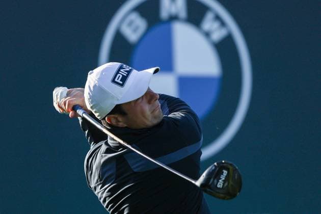 12th September 2025; Wentworth Club, London, England; The BMW PGA, Golf Herren Championship Round 2; Viktor Hovland of Norway tees off from the 1st tee  HenningxvonxJagow