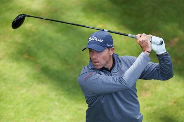 12th September 2025; Wentworth Club, London, England; The BMW PGA, Golf Herren Championship Round 2; Julien Guerrier of France tees off from the 15th tee  HenningxvonxJagow