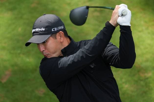 12th September 2025; Wentworth Club, London, England; The BMW PGA, Golf Herren Championship Round 2; Keita Nakajima of Japan tees off from the 15th tee  HenningxvonxJagow