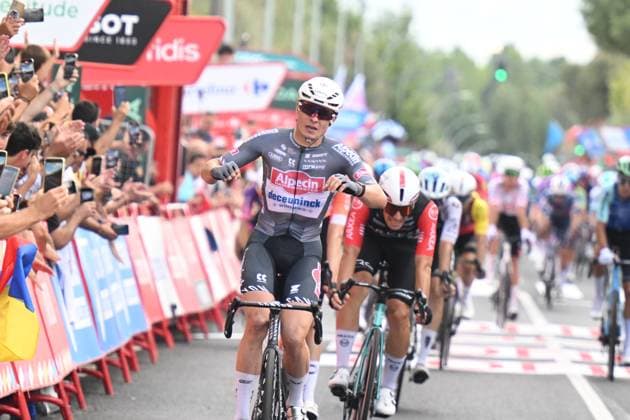 12-09-2025 Vuelta A Espana; Tappa 19 Rueda - Guijuelo; 2025, Alpecin - Deceuninck; Philipsen, Jasper; Guijuelo; 