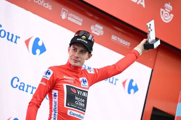 12-09-2025 Vuelta A Espana; Tappa 19 Rueda - Guijuelo; 2025, Visma - Lease A Bike; Vingegaard, Jonas; Guijuelo; 