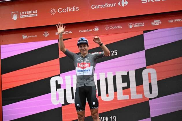 12-09-2025 Vuelta A Espana; Tappa 19 Rueda - Guijuelo; 2025, Alpecin - Deceuninck; Philipsen, Jasper; Guijuelo; 