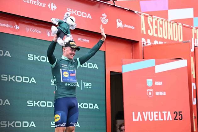 12-09-2025 Vuelta A Espana; Tappa 19 Rueda - Guijuelo; 2025, Lidl - Trek; Pedersen, Mads; Guijuelo; 